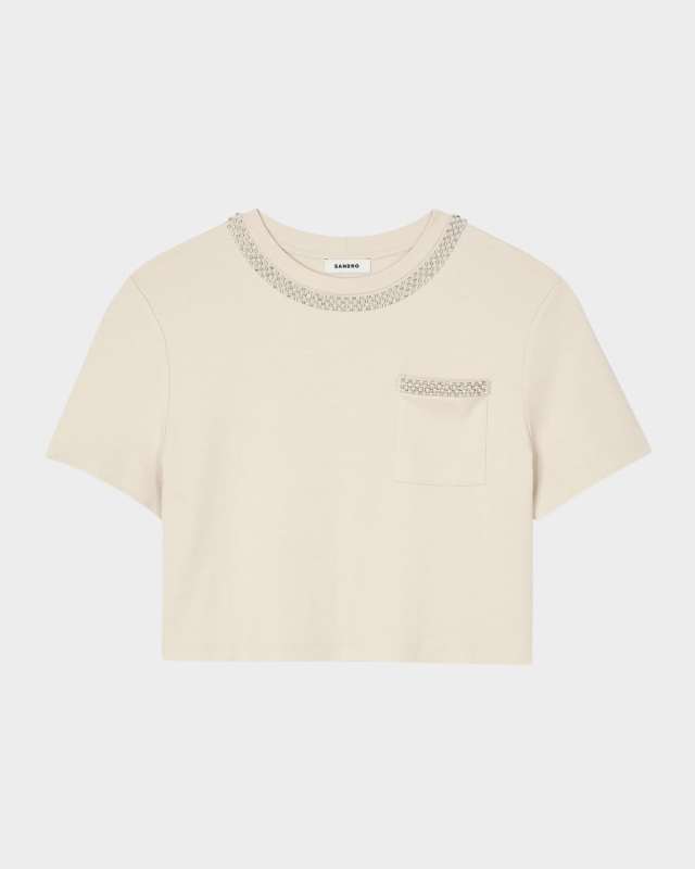 Luz Embellished Crewneck T-Shirt
